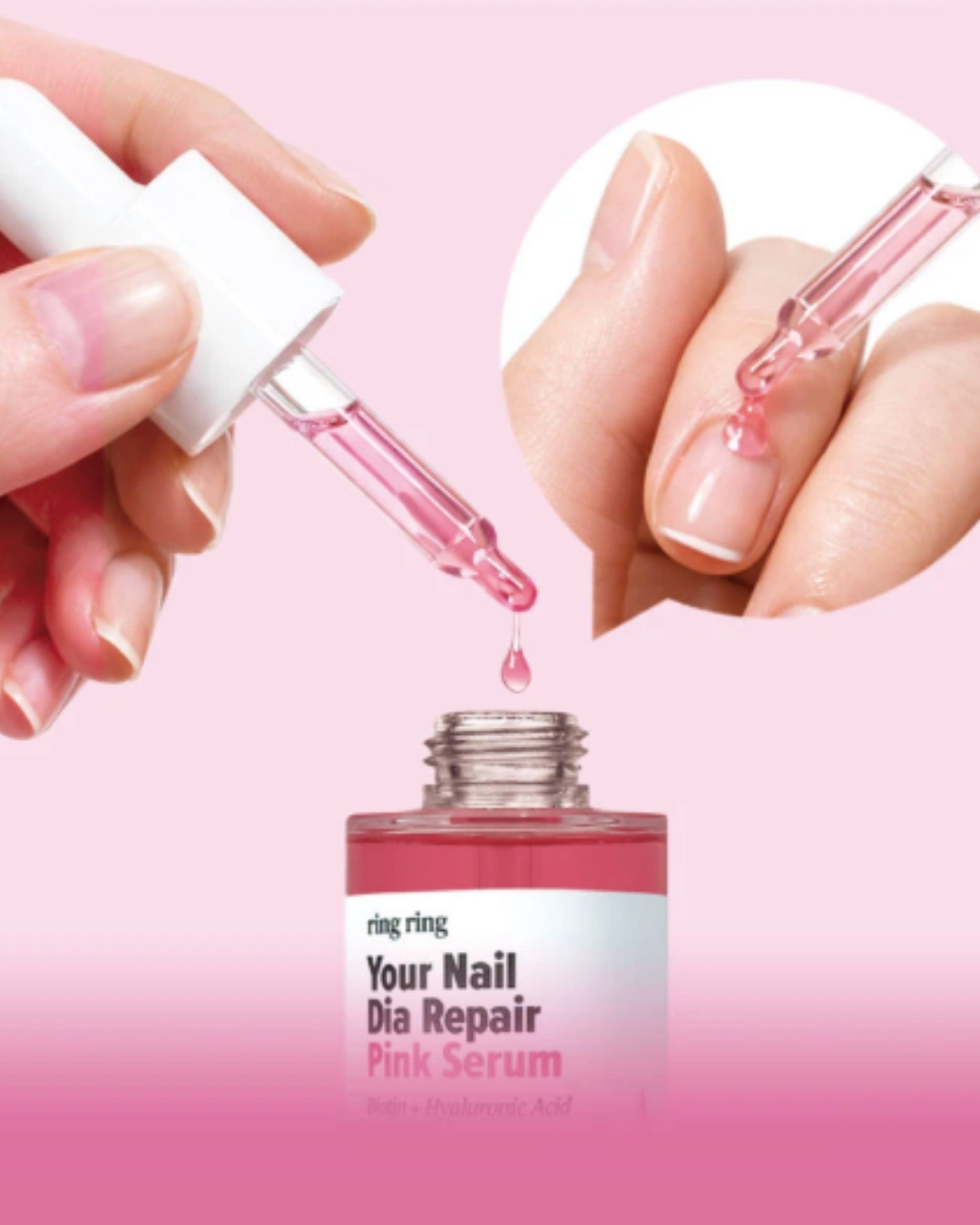 💅 RingRing Nail Dia Repair Pink Serum 30ml