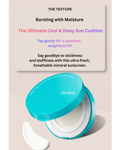 ✨Scinic Aqua Safety Mineral Sun Cushion 15g
