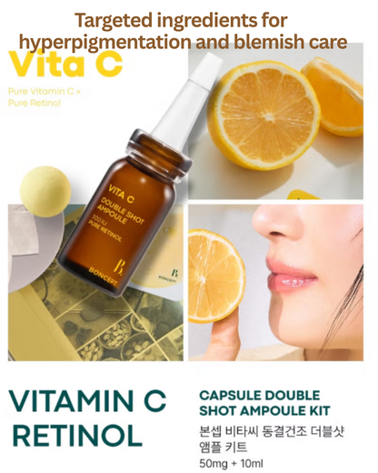 🍋Pure Vita C 3% Double Shot Ampoule Kit